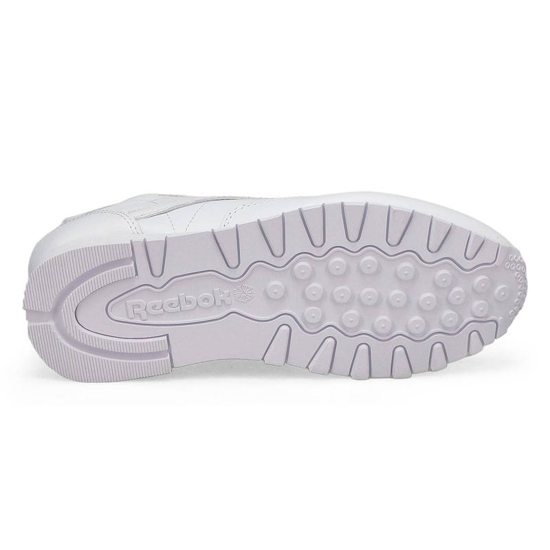 Baskets en cuir CLASSIC LEATHER, blanc/gris, femmes