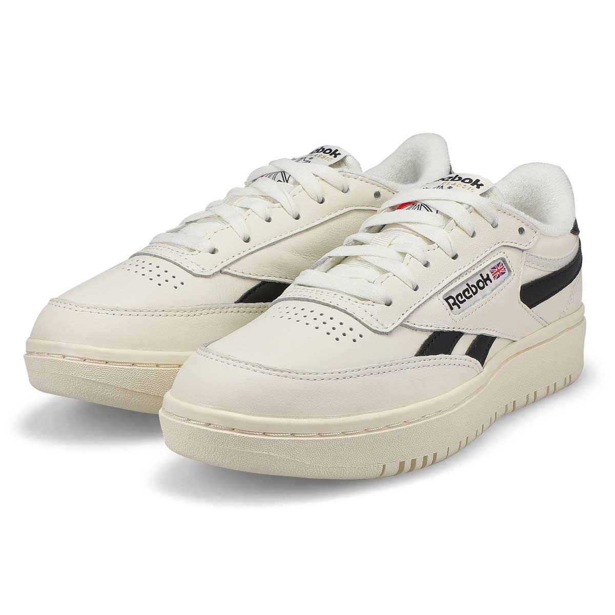 Women's Club C Double Revenge Lace Up Sneaker - White/White/Cloud Grey