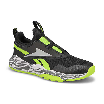 Bys Sprinter Slip On Sneaker - Black/Lime/Fog