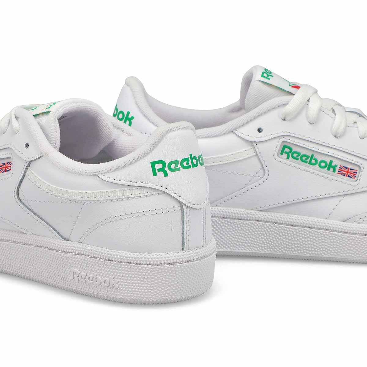 Reebok Women's Club C 85 Sneaker - White/Grey | SoftMoc.com