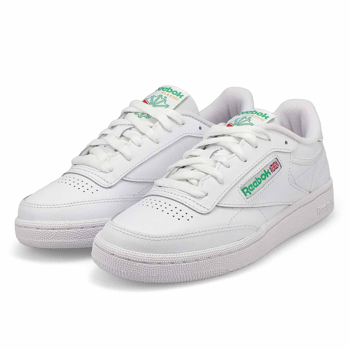 Basket à lacets CLUB C 85, blanc/vert, femmes