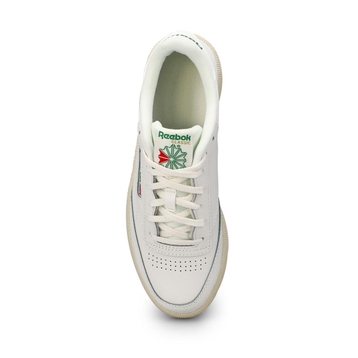 Kids'  Club C Lace Up Sneaker - Chalk/Chalk/Green
