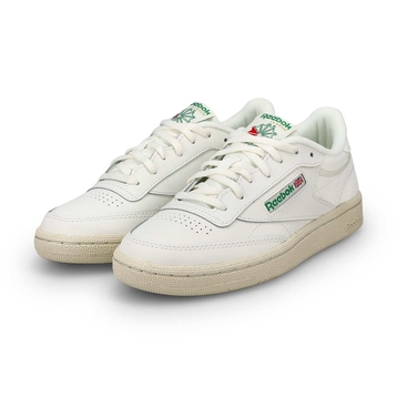 Kids'  Club C Lace Up Sneaker - Chalk/Chalk/Green