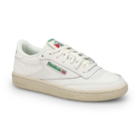 Kids'  Club C Lace Up Sneaker - Chalk/Chalk/Green