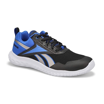 Kds Rush Runner 5 Lace Up Sneaker - Black/Blue/Pewter