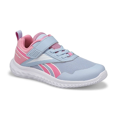 Basket Rush Runner 5, bleu/blanc/rose, filles