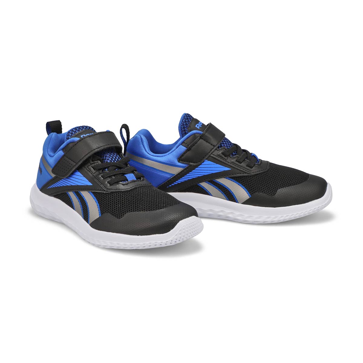 Kids' Rush Runner 5 Lace Up Sneaker - Black/Blue/Pewter