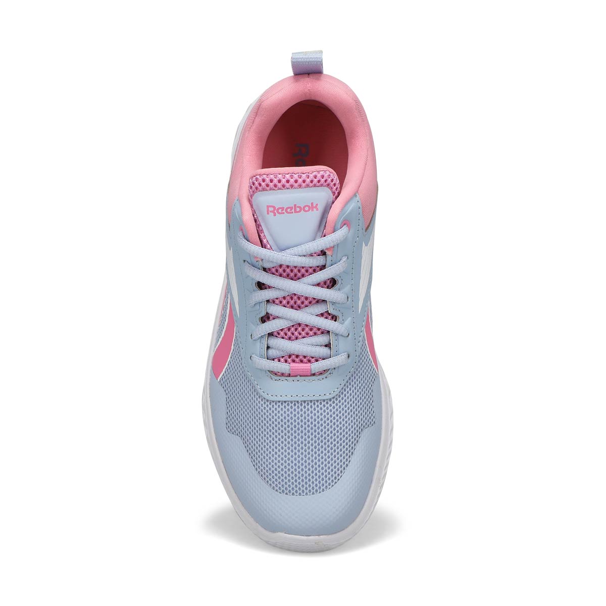 Girls' Rush Runner 5 Lace Up Sneaker - White/Pink/Blue