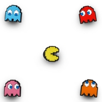 Breloques Jibbitz PAC MAN - 5 p.