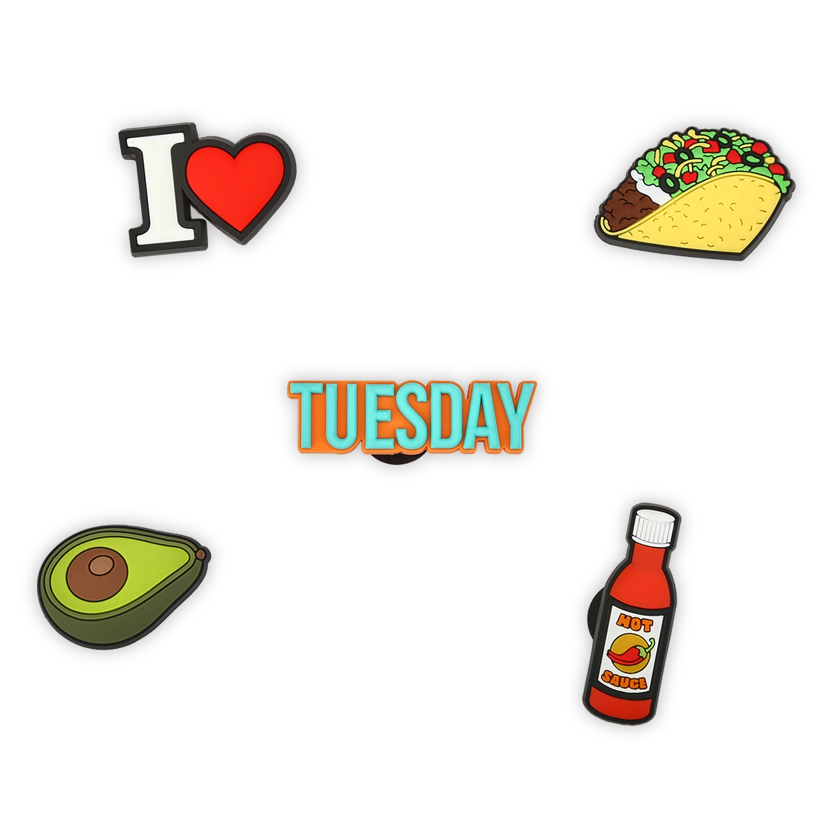 Jibbitz Taco Tuesday 5 Pack
