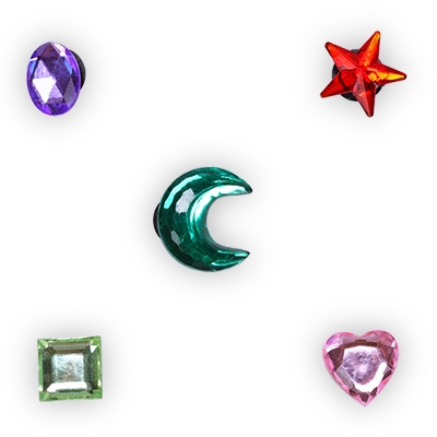 Jibbitz Elevated Gem 5 Pack