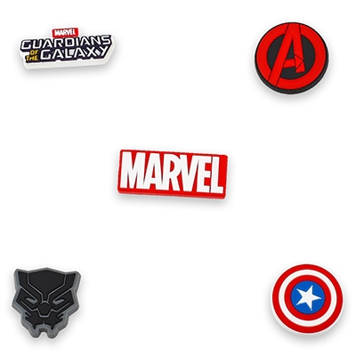 Breloques Jibbitz Marvel - 5 pièces