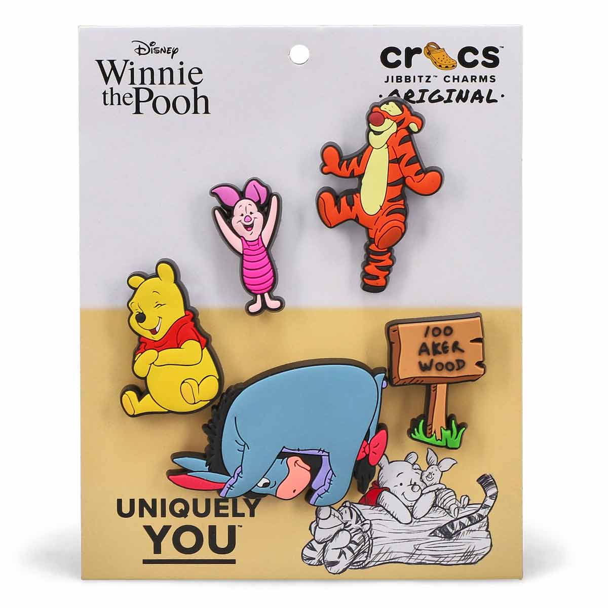 Jibbitz Winnie The Pooh - 5 Pack