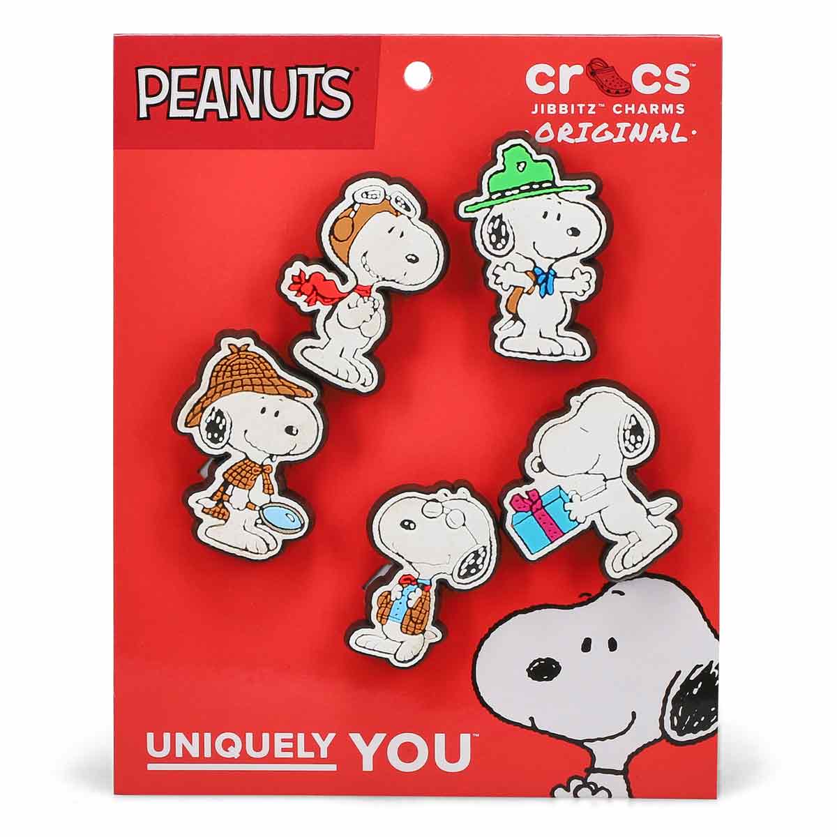 Breloques Jibbitz PEANUTS - 5 p.