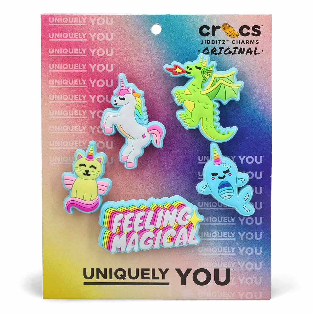 Crocs Jibbitz Charms Uniquely You, Fun Erasers 5 Pack NEW