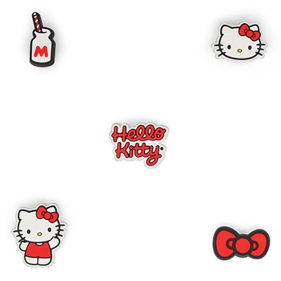 Ensemble de 5 breloques Jibbitz Hello Kitty