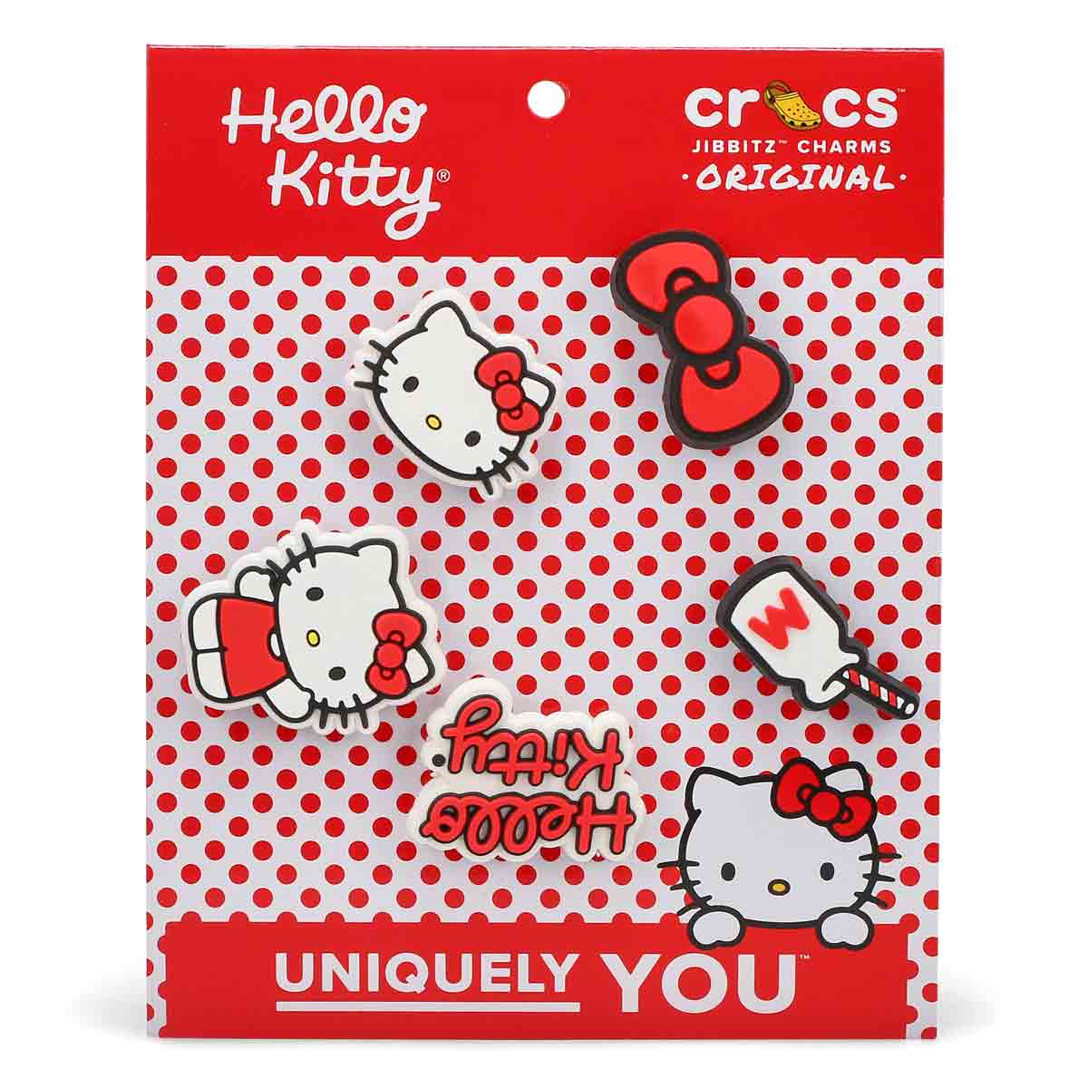 Ensemble de breloques Jibbitz HELLO KITTY - 5 pièc