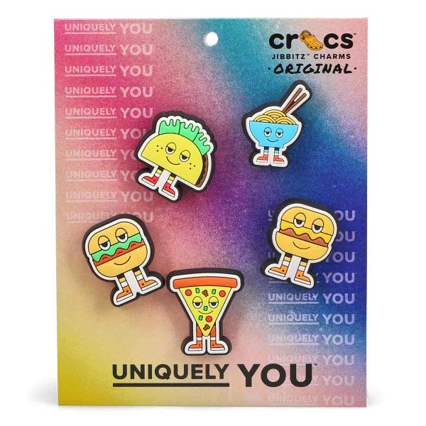 Ensemble de breloques Jibbitz CHILL FOODS - 5 pièces