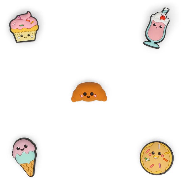 Ensemble de breloques Jibbitz MINI 3D PASTRY SHOP - 5 pièces