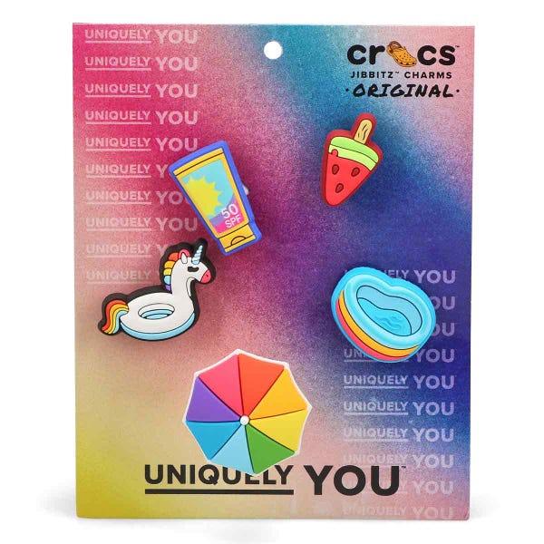 Ensemble de breloques Jibbitz SUMMER 4EVER - 5 pièces