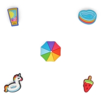 Ensemble de breloques Jibbitz SUMMER 4EVER - 5 pièces