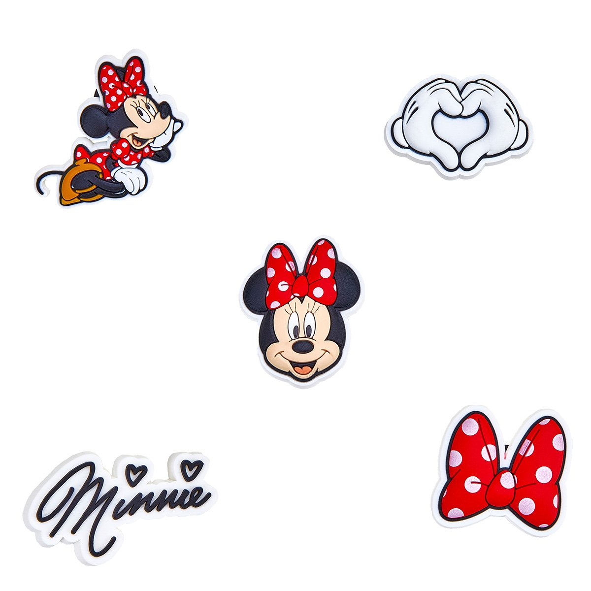 Ensemble de breloques Jibbitz MINNIE DRESS - 5 pièces