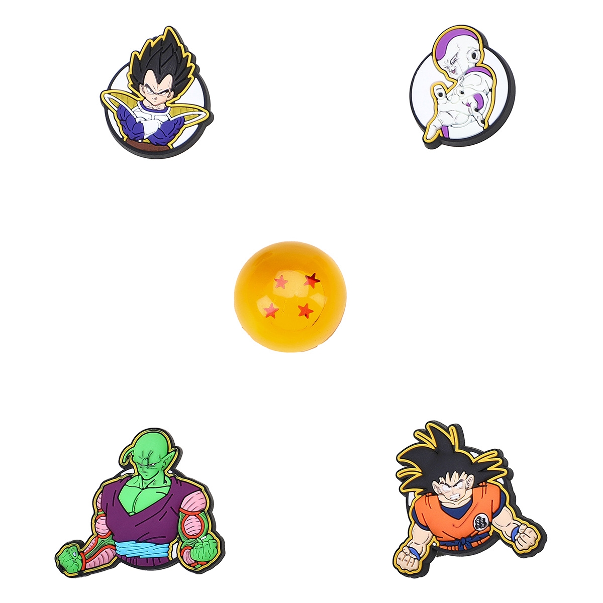 Ensemble de breloques Jibbitz DRAGON BALL Z - 5 pièces