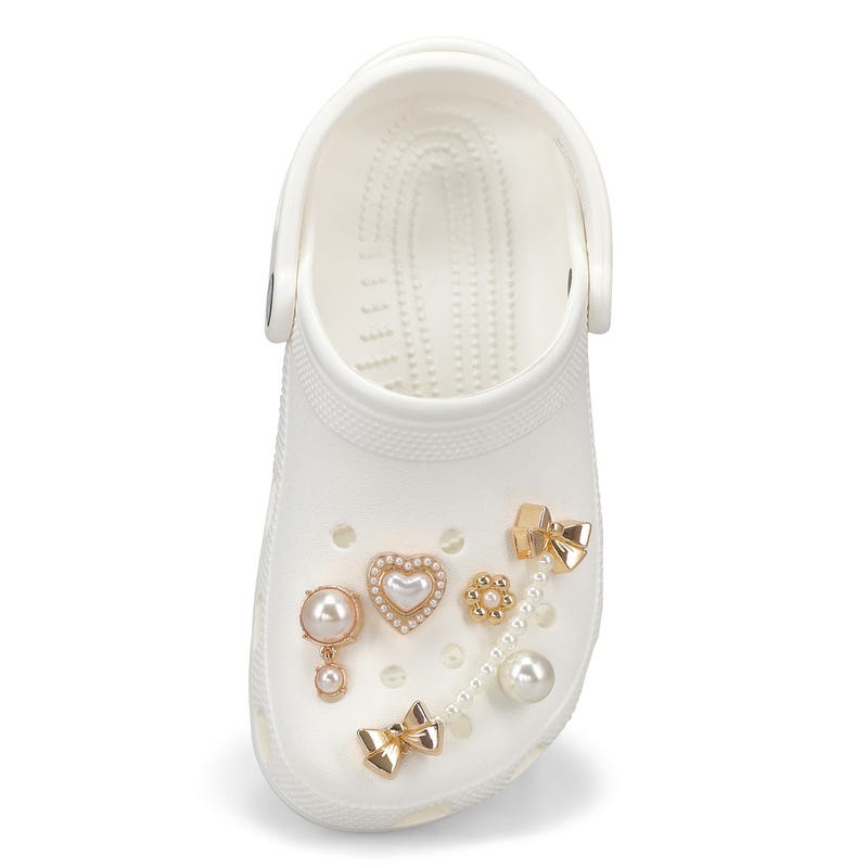 Ensemble de breloques Jibbitz PEARLY GOLD - 5 pièces