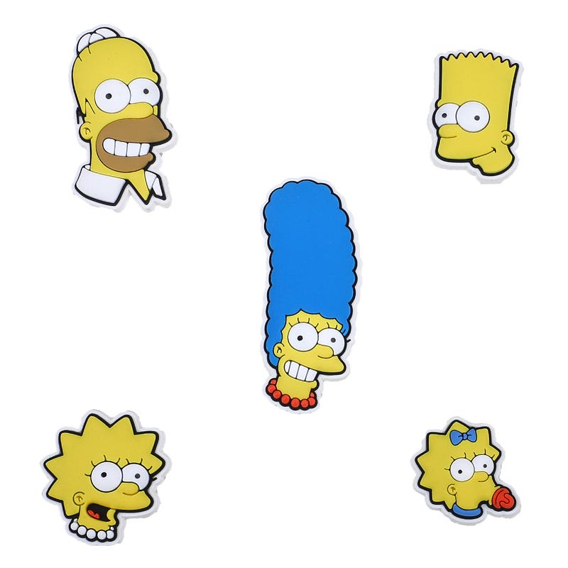 Ensemble de breloques Jibbitz THE SIMPSONS - 5 piè