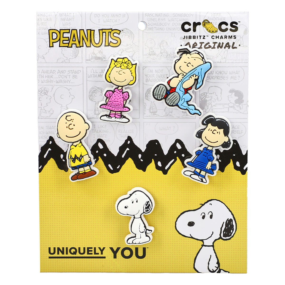 Ensemble de breloques Jibbitz PEANUTS II - 5 pièce