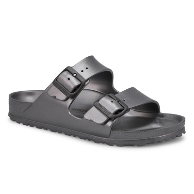 Lds Arizona EVA 2 Strap Narrow Sandal - Metallic Anthracite