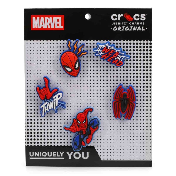Ensemble de breloques Jibbitz SPIDERMAN - 5 pièces