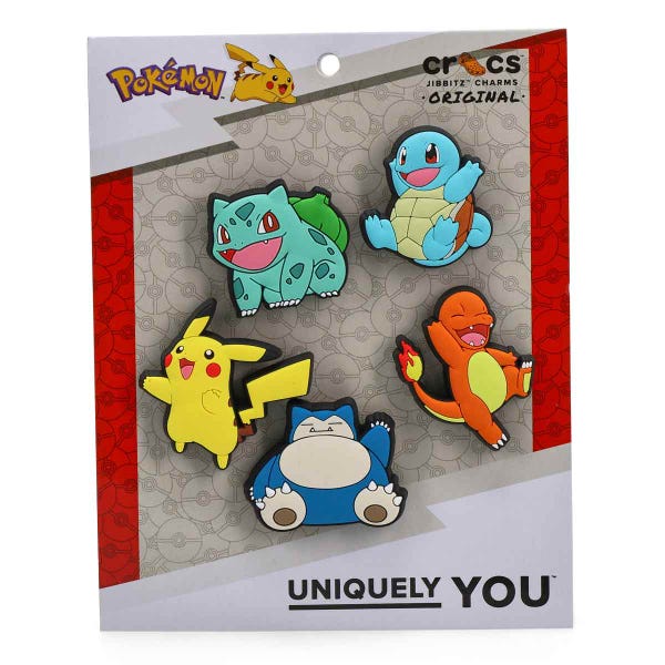 Ensemble de breloques Jibbitz POKEMON COMBO - 5 pièces
