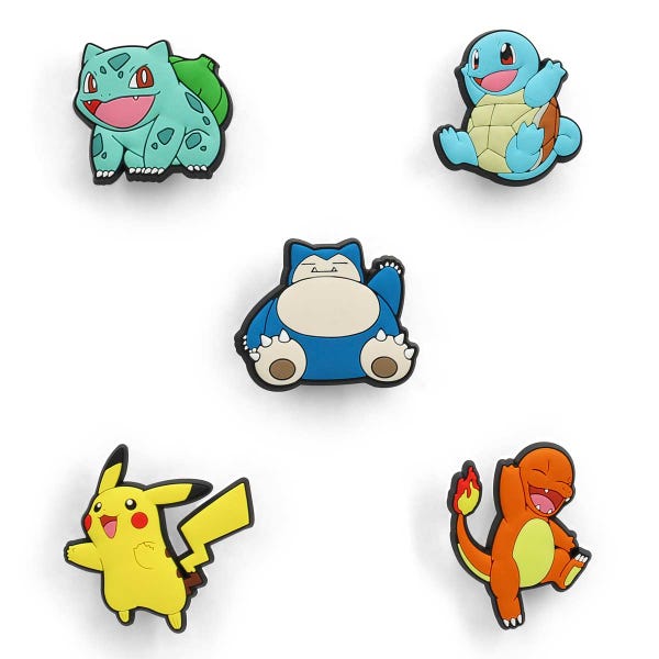 Ensemble de breloques Jibbitz POKEMON COMBO - 5 pièces