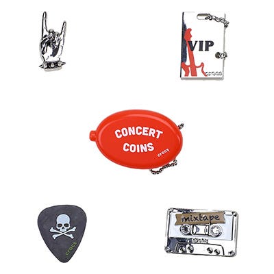 Ensemble de breloques Jibbitz BAND VIBES - 5 pièces