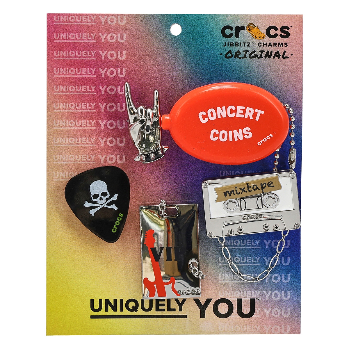 Ensemble de breloques Jibbitz BAND VIBES - 5 pièce