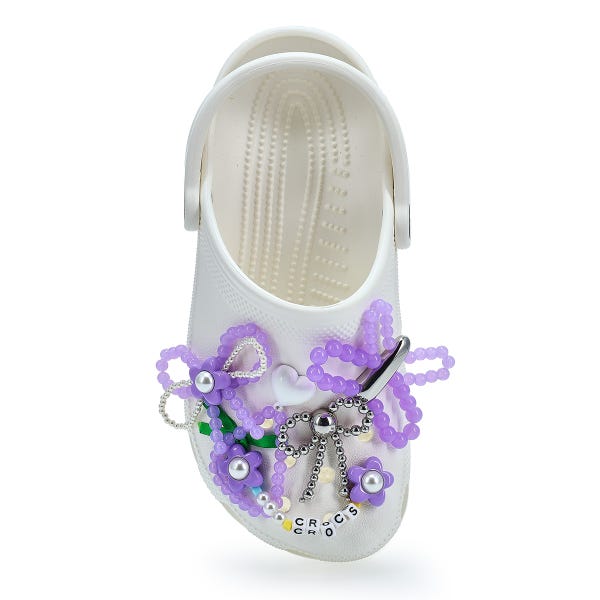 Ensemble de breloques Jibbitz PURPLE META - 5 pièces