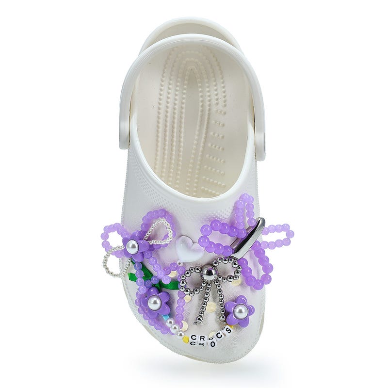 Ensemble de breloques Jibbitz PURPLE META - 5 pièces