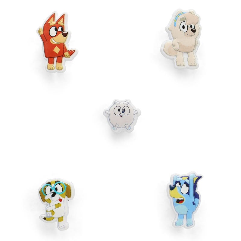 Ensemble de breloques Jibbitz BLUEY MULTI - 5 pièces