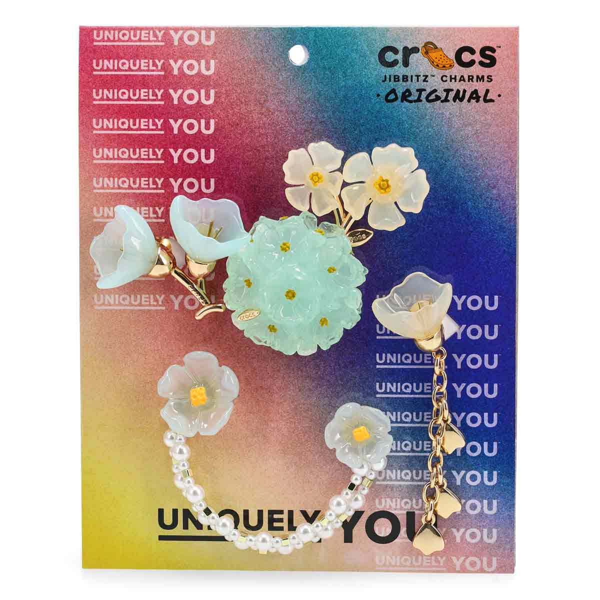 Jibbitz Blue Dainty Floral 5 Pack