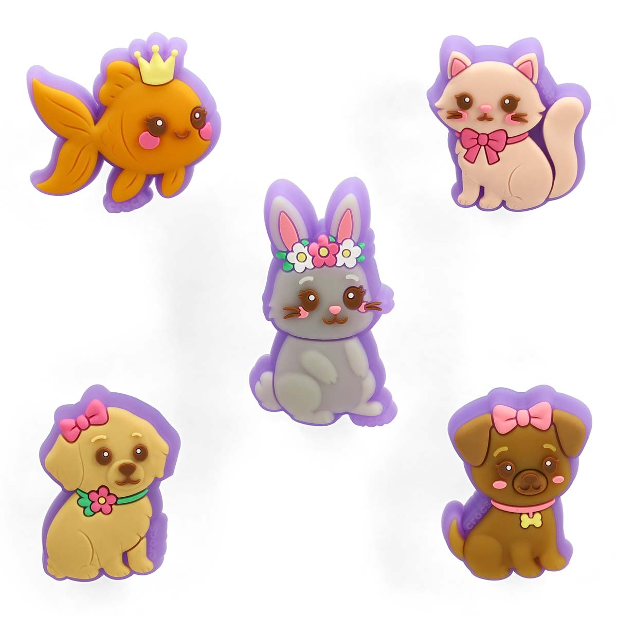 Jibbitz Lights Up Princess Pets 5 Pack