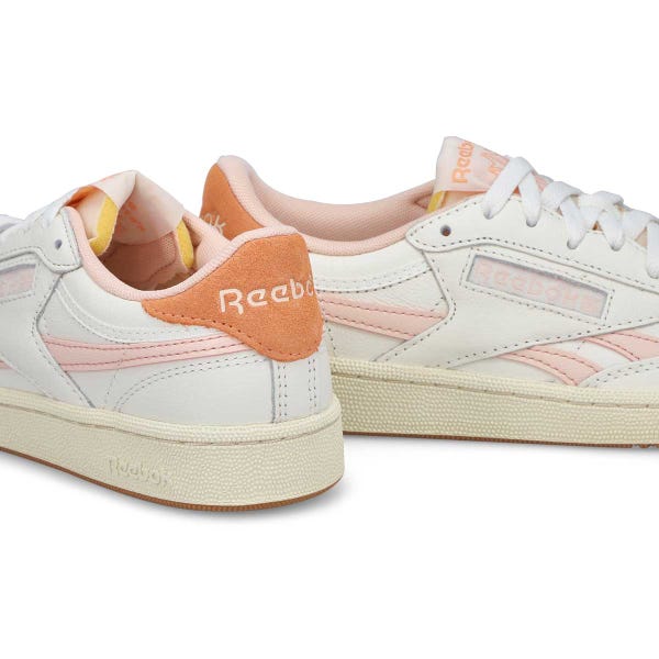 Women's Club C Revenge Vintage Lace Up Sneaker - Chalk/Bleached Peach/Sunkissed Orange