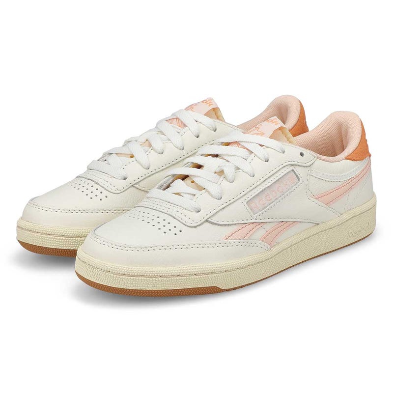 Women's Club C Revenge Vintage Lace Up Sneaker - Chalk/Bleached Peach/Sunkissed Orange