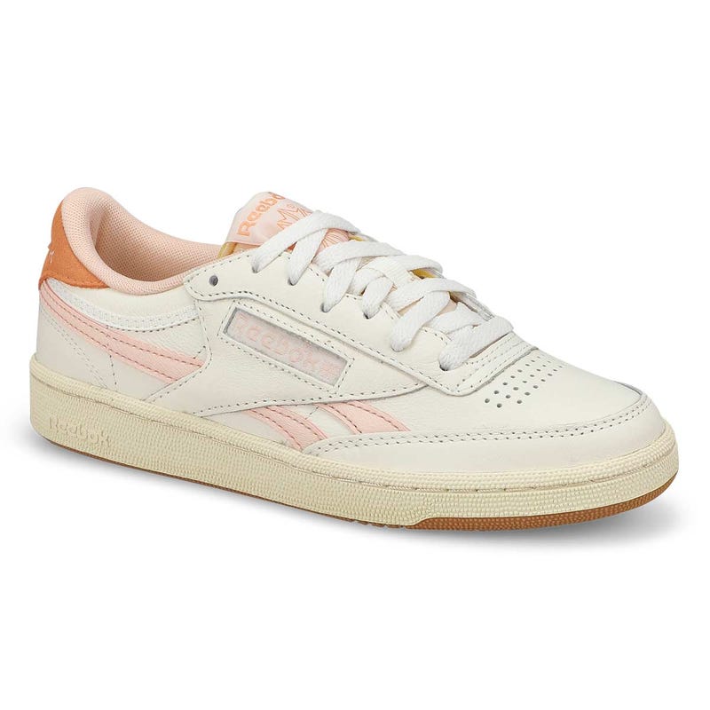 Women's Club C Revenge Vintage Lace Up Sneaker - Chalk/Bleached Peach/Sunkissed Orange
