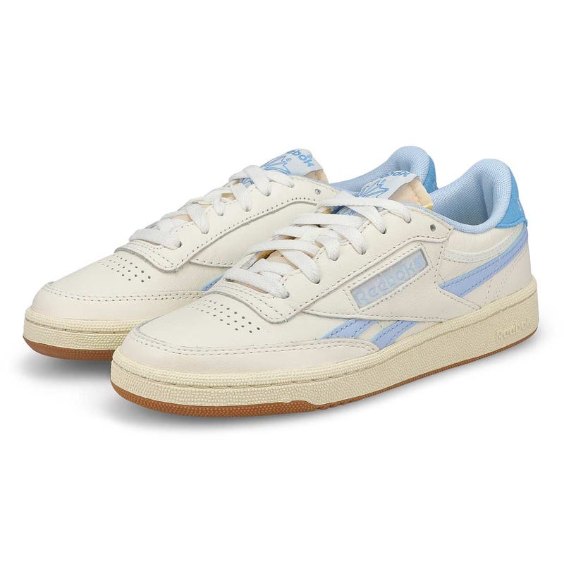 Women's Club C Revenge Vintage Lace Up Sneaker - Chalk/Y2kBlue/Recovery Blue