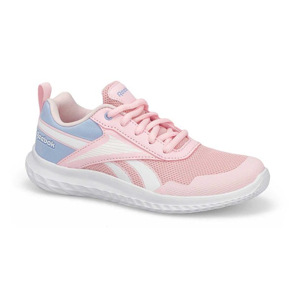 Girls'  Rush Runner Lace Up Sneaker - Frosted Berry/White/Blue