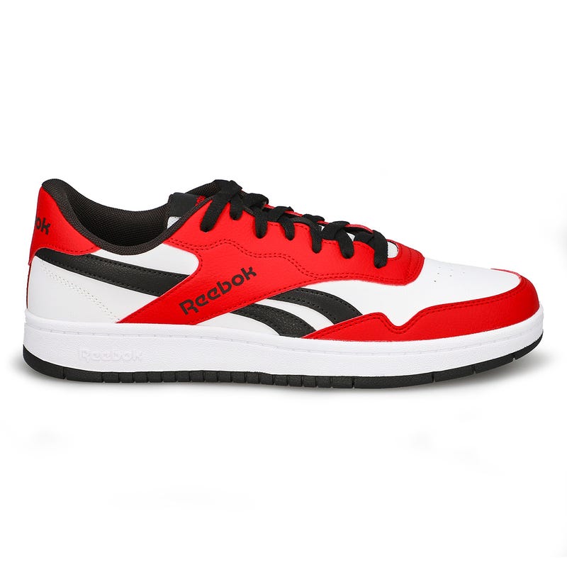 Men's BB 1000 Lace Up Sneaker - White/Vector Red/Black