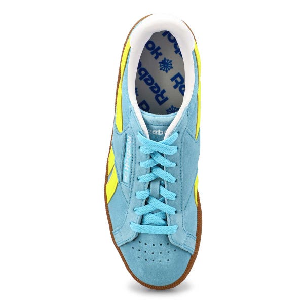 Women's Club C Grounds UK Lace Up Sneaker - Digital Blue/Solar Acid Yellow/Gum