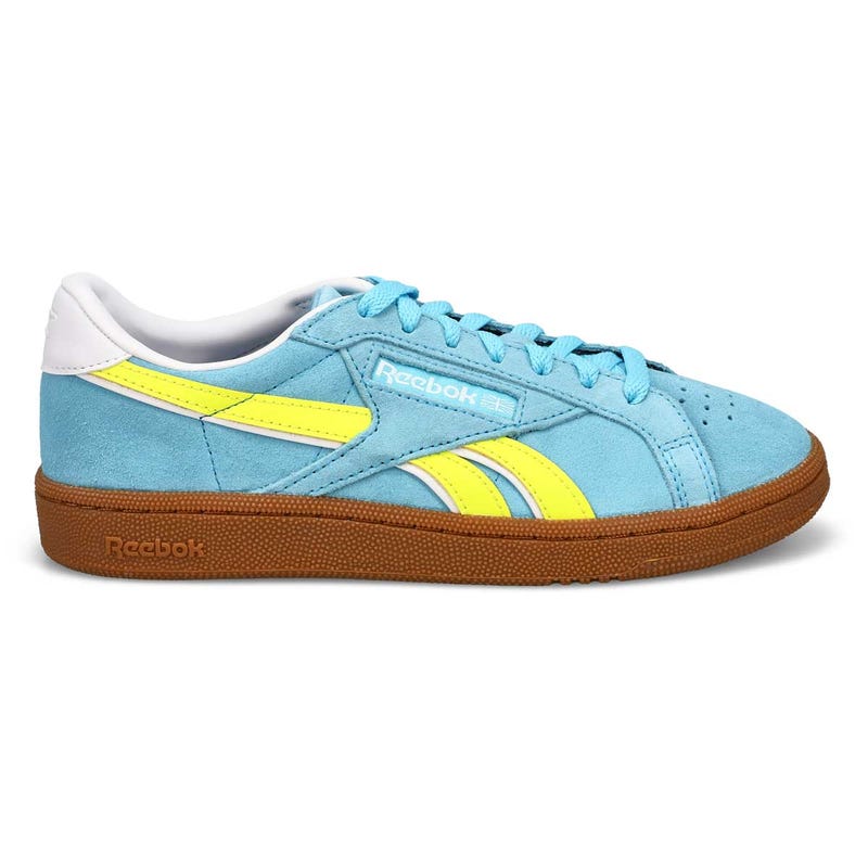 Women's Club C Grounds UK Lace Up Sneaker - Digital Blue/Solar Acid Yellow/Gum