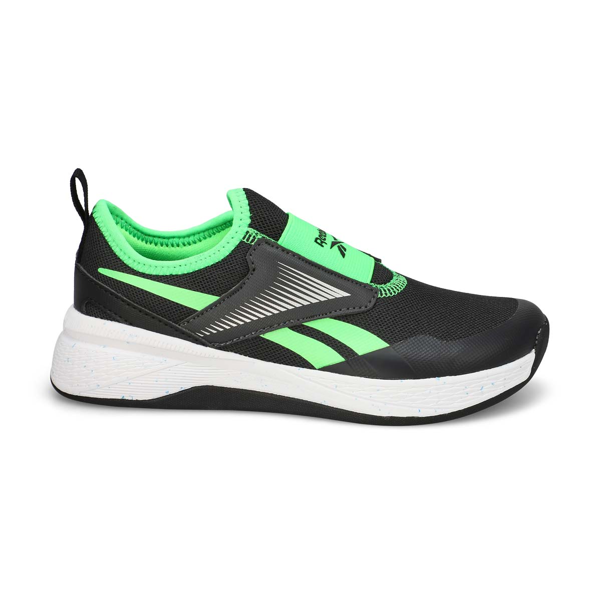 Baskets à enfiler NANO PLAY SLIP-ON, gris/noir/lime solaire, enfants